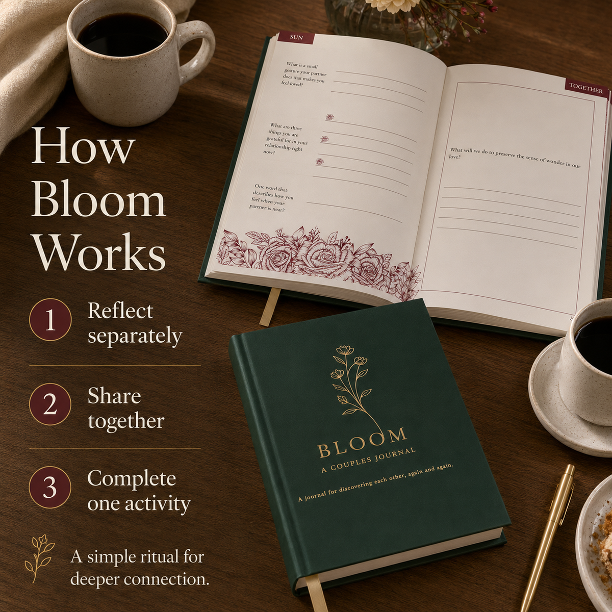Bloom: A Couples Journal by Ziravel House
